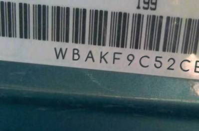 VIN prefix WBAKF9C52CE6