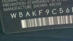 VIN prefix WBAKF9C56DE6