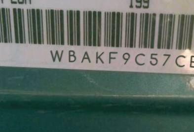VIN prefix WBAKF9C57CE6