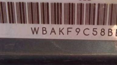 VIN prefix WBAKF9C58BE2