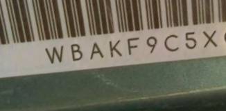 VIN prefix WBAKF9C5XCE6