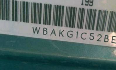 VIN prefix WBAKG1C52BE6