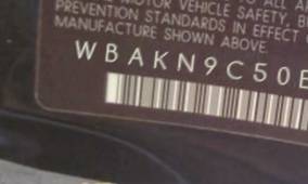 VIN prefix WBAKN9C50ED6