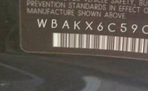 VIN prefix WBAKX6C59CC1