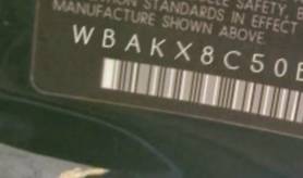 VIN prefix WBAKX8C50BC1