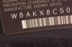 VIN prefix WBAKX8C50CC1