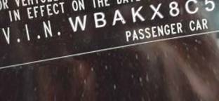 VIN prefix WBAKX8C52CC1