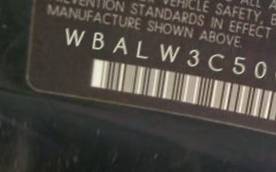 VIN prefix WBALW3C50CC8