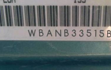 VIN prefix WBANB33515B1
