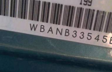 VIN prefix WBANB33545B1