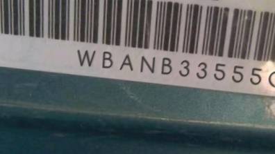 VIN prefix WBANB33555CN
