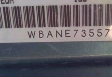 VIN prefix WBANE73557CN