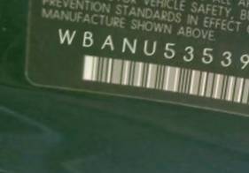 VIN prefix WBANU53539C1