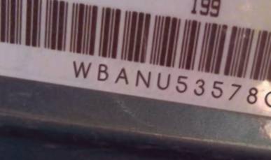 VIN prefix WBANU53578C1
