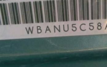 VIN prefix WBANU5C58AC3