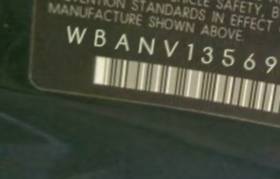 VIN prefix WBANV13569C1