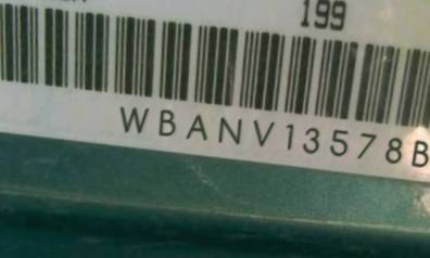 VIN prefix WBANV13578BZ