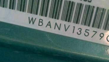 VIN prefix WBANV13579CZ