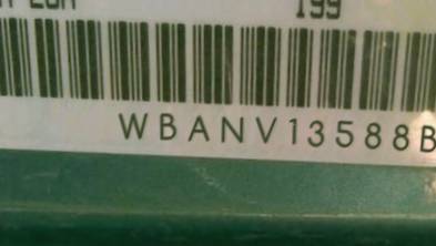 VIN prefix WBANV13588BZ