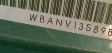 VIN prefix WBANV13589BZ