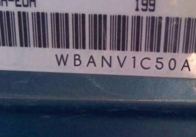 VIN prefix WBANV1C50AC3
