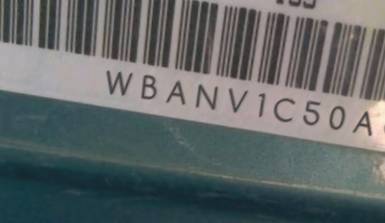 VIN prefix WBANV1C50AC4