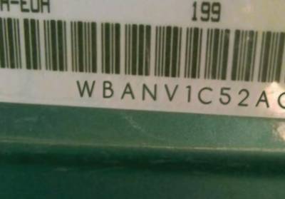 VIN prefix WBANV1C52AC3