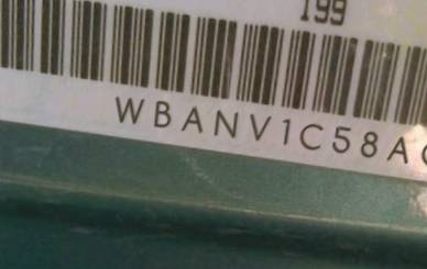 VIN prefix WBANV1C58AC3