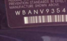 VIN prefix WBANV93549C1