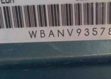 VIN prefix WBANV93578C1