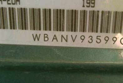 VIN prefix WBANV93599C1