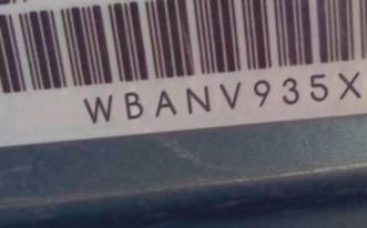 VIN prefix WBANV935X9C1
