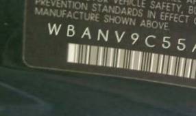 VIN prefix WBANV9C55AC3