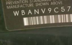 VIN prefix WBANV9C57AC1