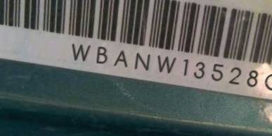 VIN prefix WBANW13528CZ