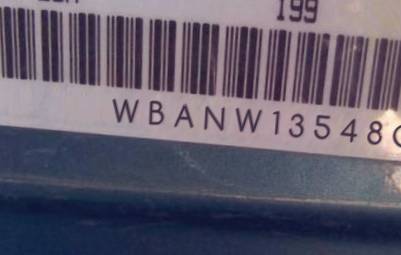 VIN prefix WBANW13548CZ