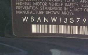 VIN prefix WBANW13579C1