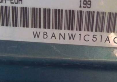 VIN prefix WBANW1C51AC2