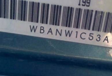 VIN prefix WBANW1C53AC1