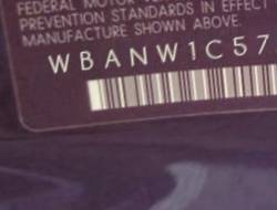 VIN prefix WBANW1C57AC2