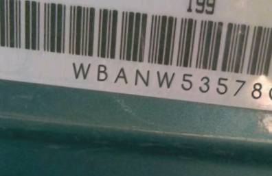 VIN prefix WBANW53578CT