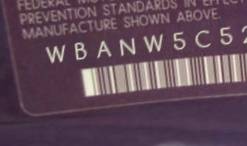 VIN prefix WBANW5C52ACT