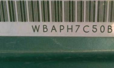 VIN prefix WBAPH7C50BA8