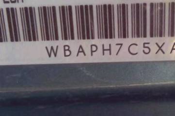 VIN prefix WBAPH7C5XAA8
