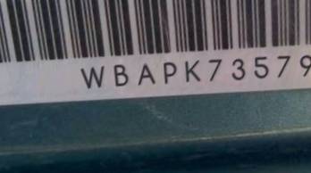 VIN prefix WBAPK73579A4