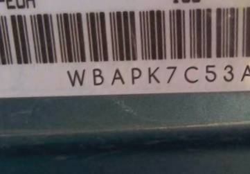 VIN prefix WBAPK7C53AA4