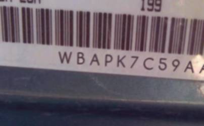 VIN prefix WBAPK7C59AA4