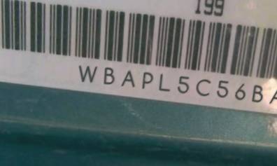 VIN prefix WBAPL5C56BA9
