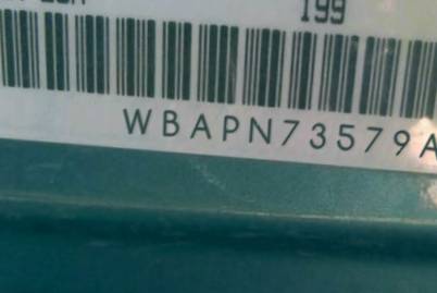 VIN prefix WBAPN73579A2