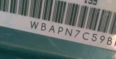 VIN prefix WBAPN7C59BF1